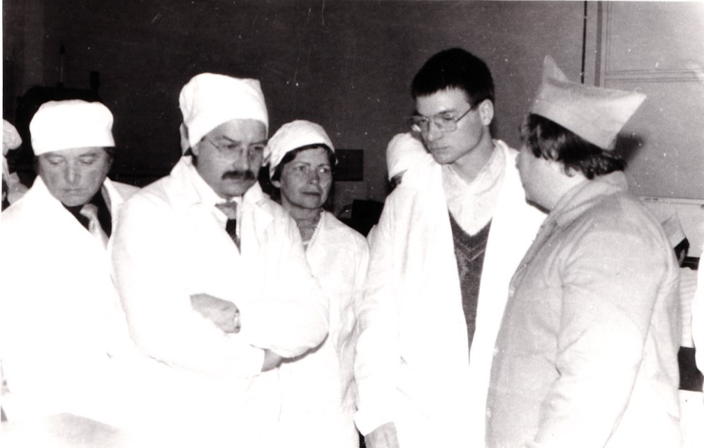 ich beim Dolmetschen Halbleiterwerk Leningrad